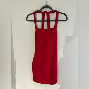 Elegant Red Sleeveless Dress